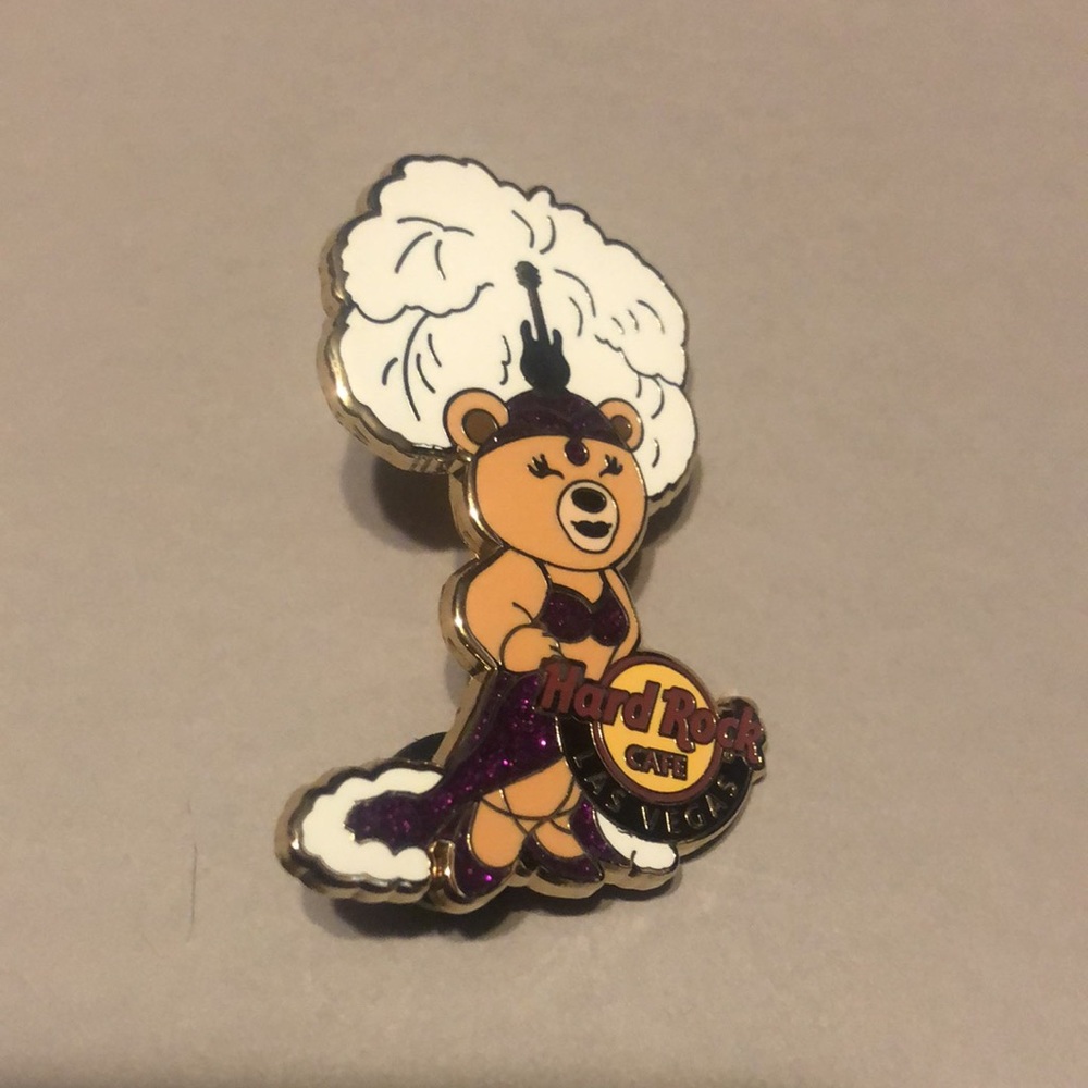 LAS VEGAS,Hard Rock Cafe Pin,Super Sexy Show Girl Bear,Must See - Picture 4 of 12